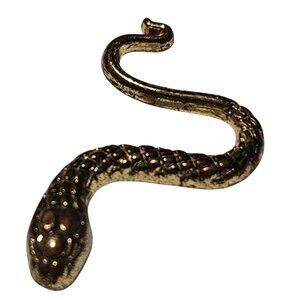 Snake Pendant Charm Gold Tone for Bracelet Jewelry DIY Crafting Fashion Women